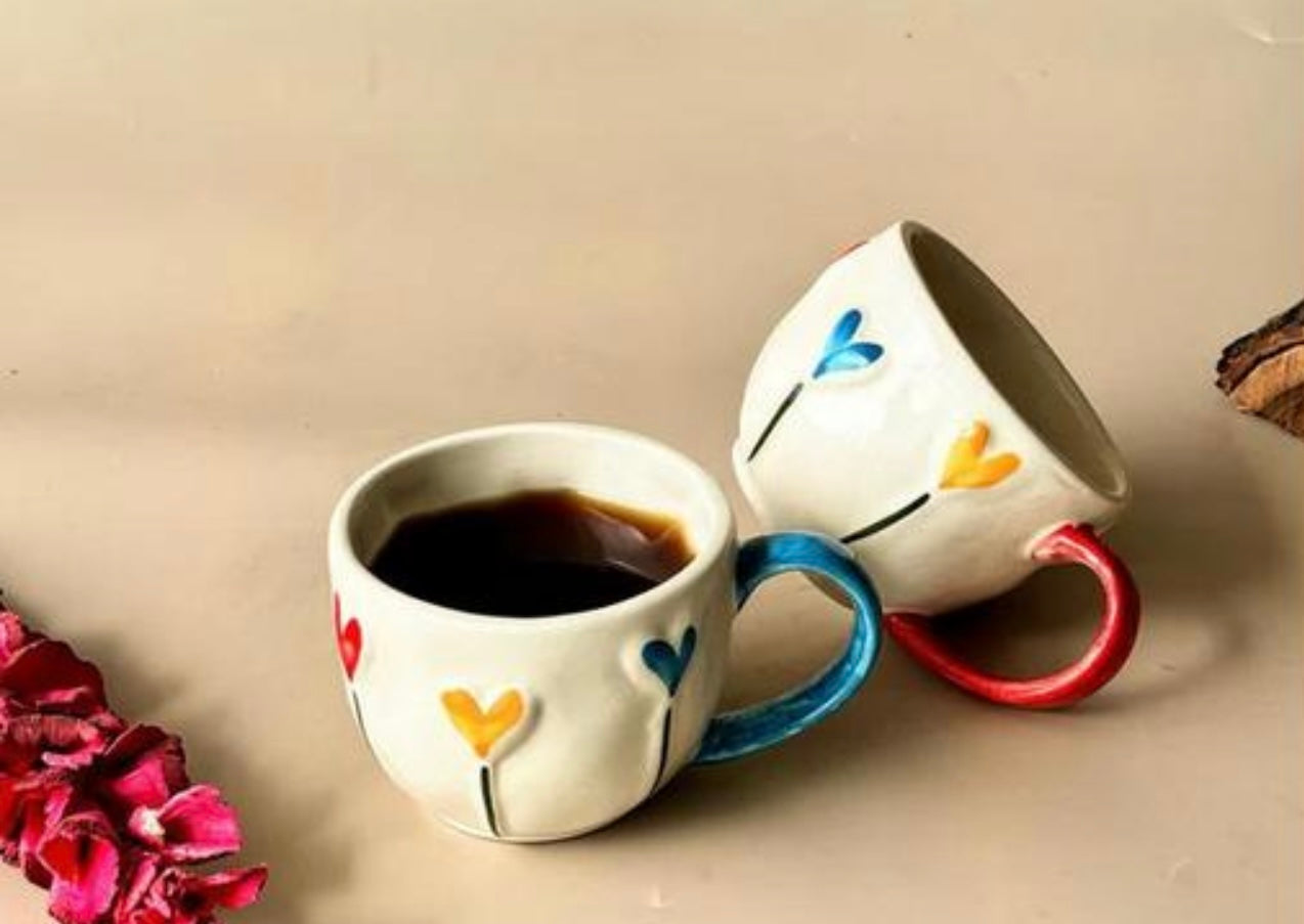 Cute Colorful Hearts Mug