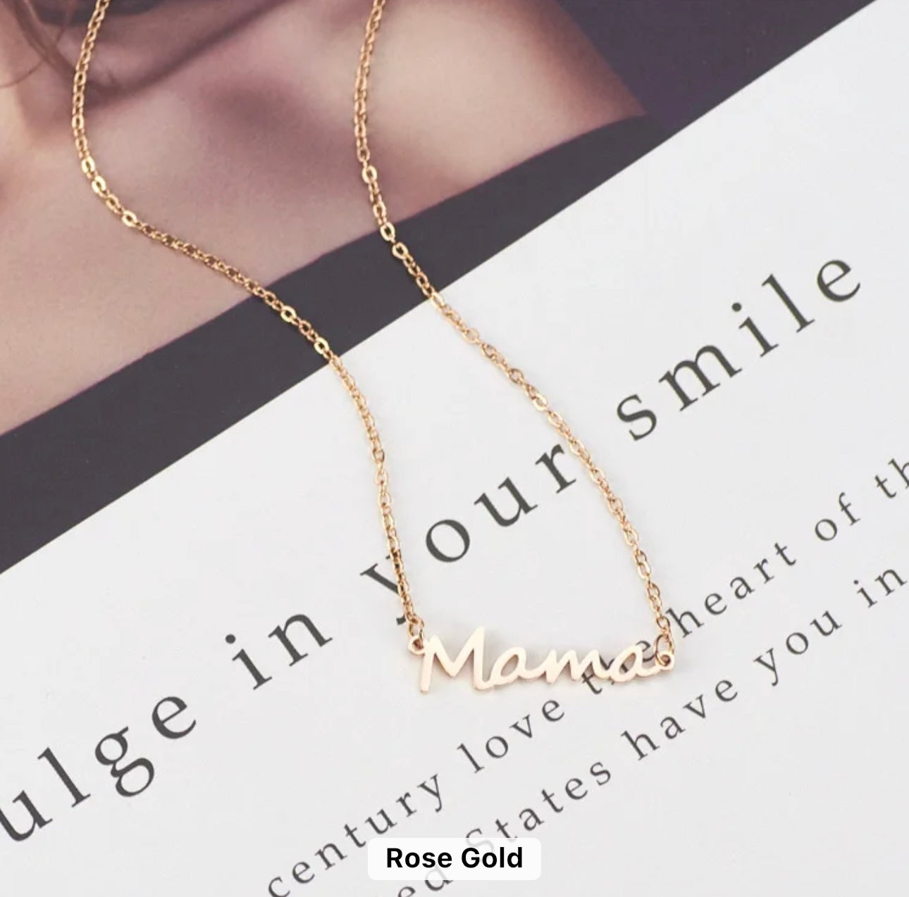 18K Gold Plated Mama Pendant