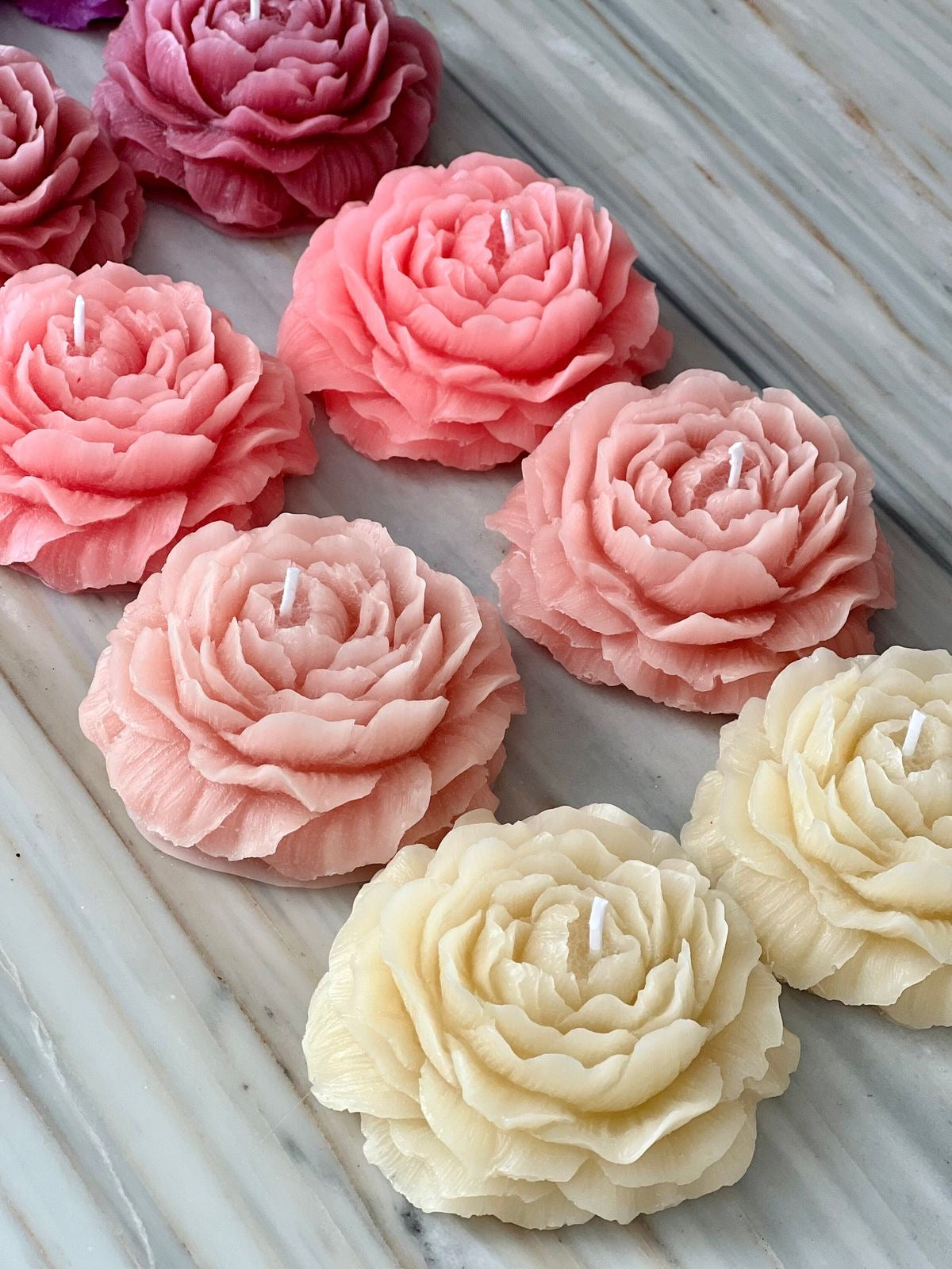 Rose Peony Candles