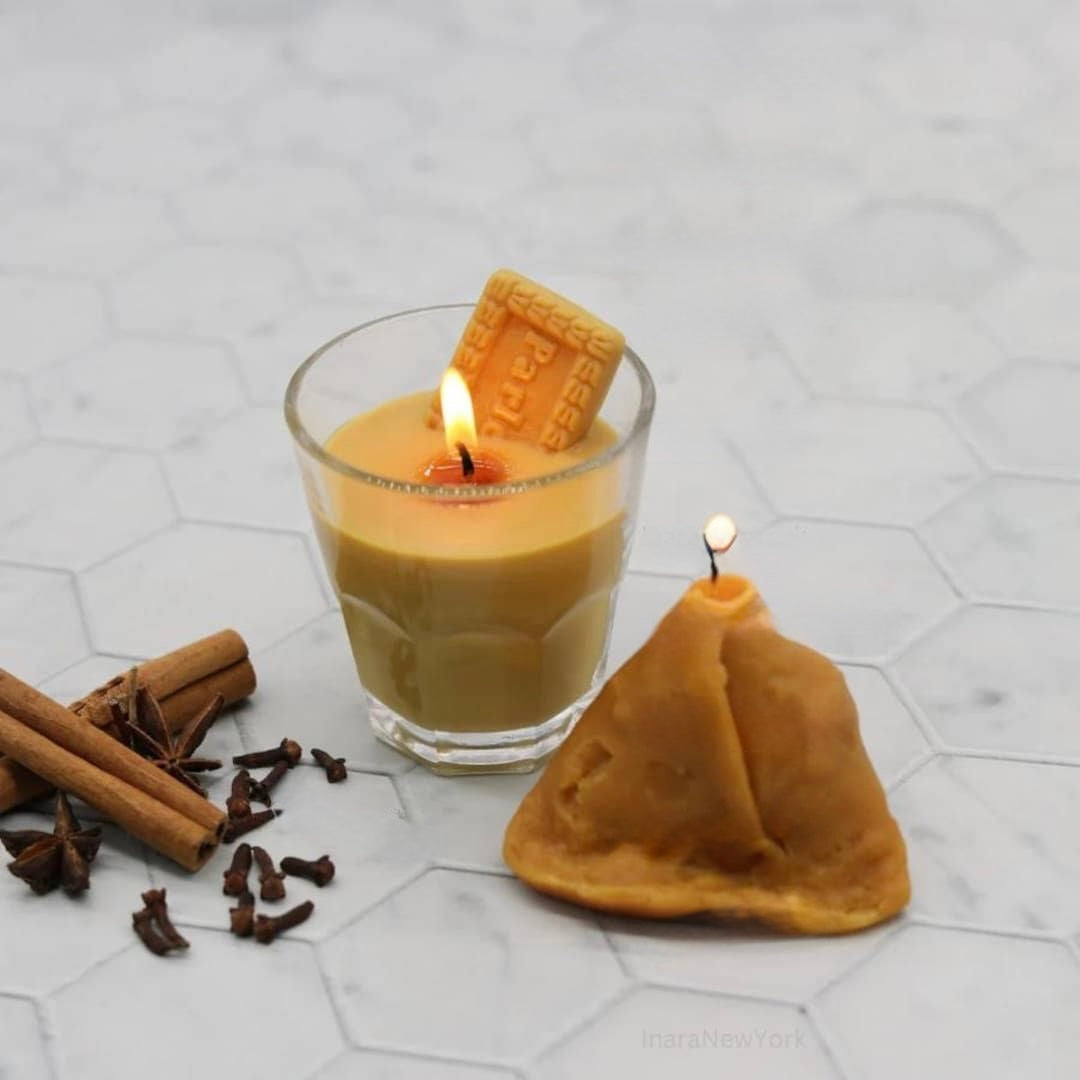 Chai Biscuit & Samosa Candle Combo