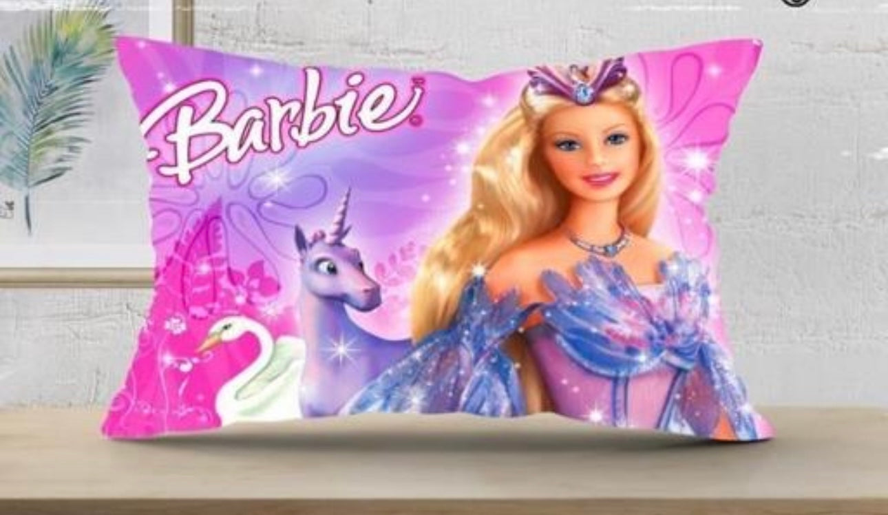Peppa Pig & Barbie Pillows Combo - Set of 2