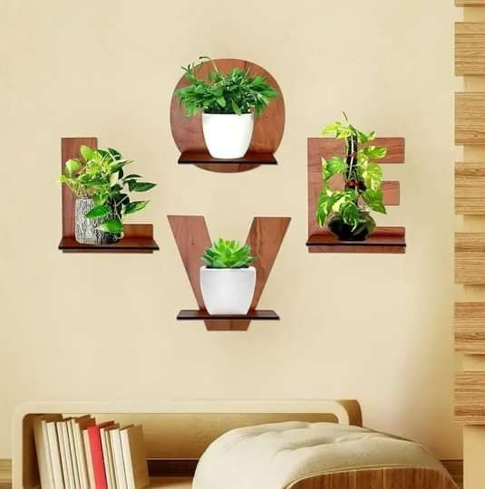 “LOVE” Design Multipurpose Wall Shelves Plant Stands