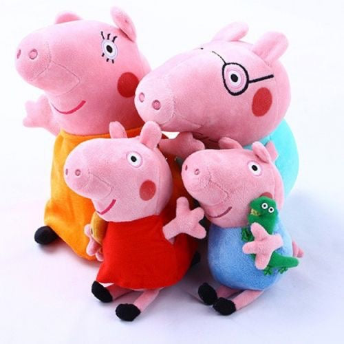 Peppa Pig Family Stuffed Toys - Set of 4