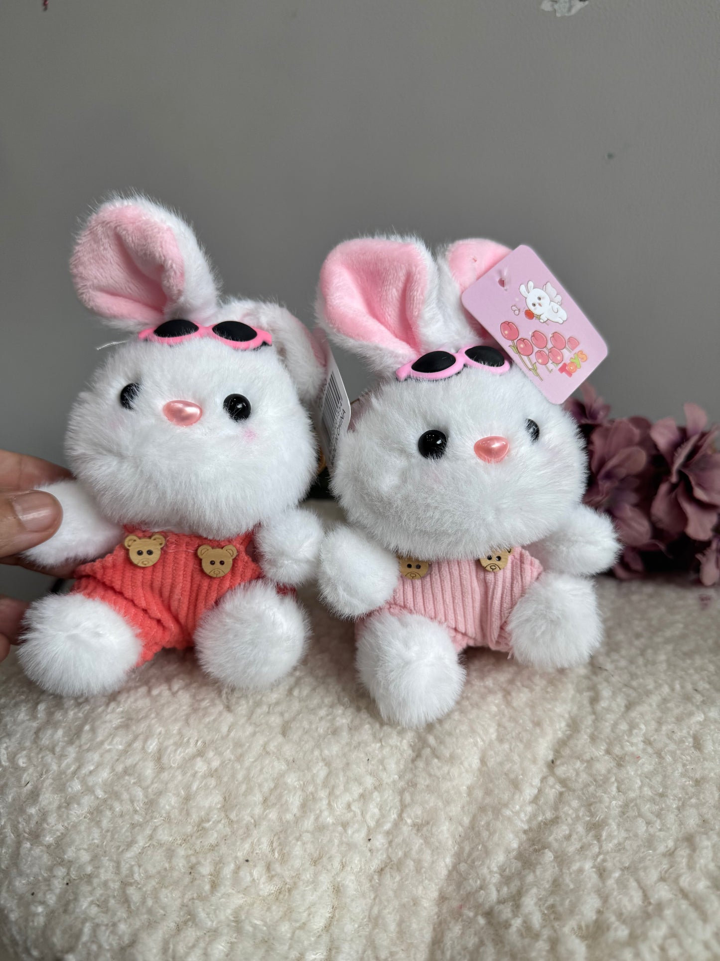 Cute Bunny Plushy Keychain/Bag Charm