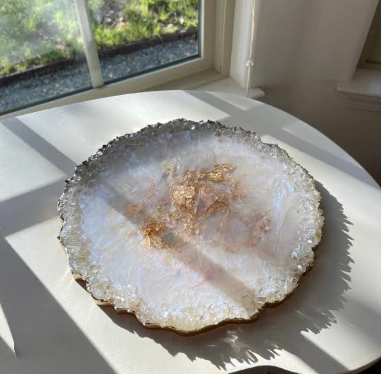 Round Luxe Decorative Tray