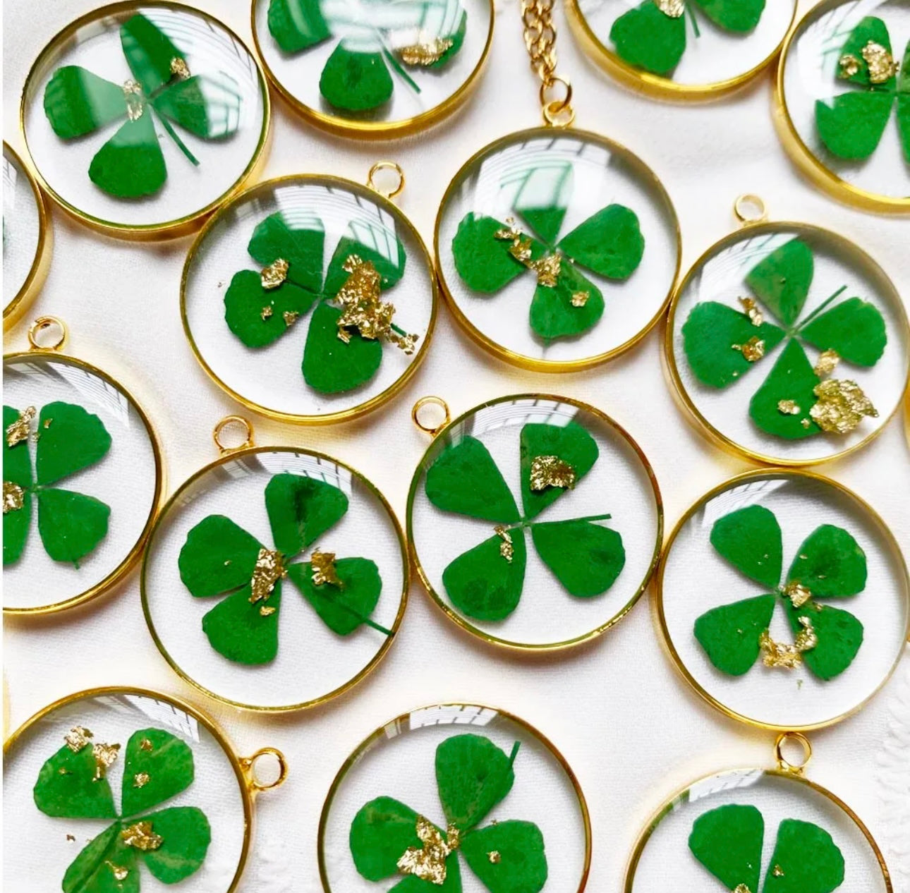 Rare 4 Leaf Clover Pendant