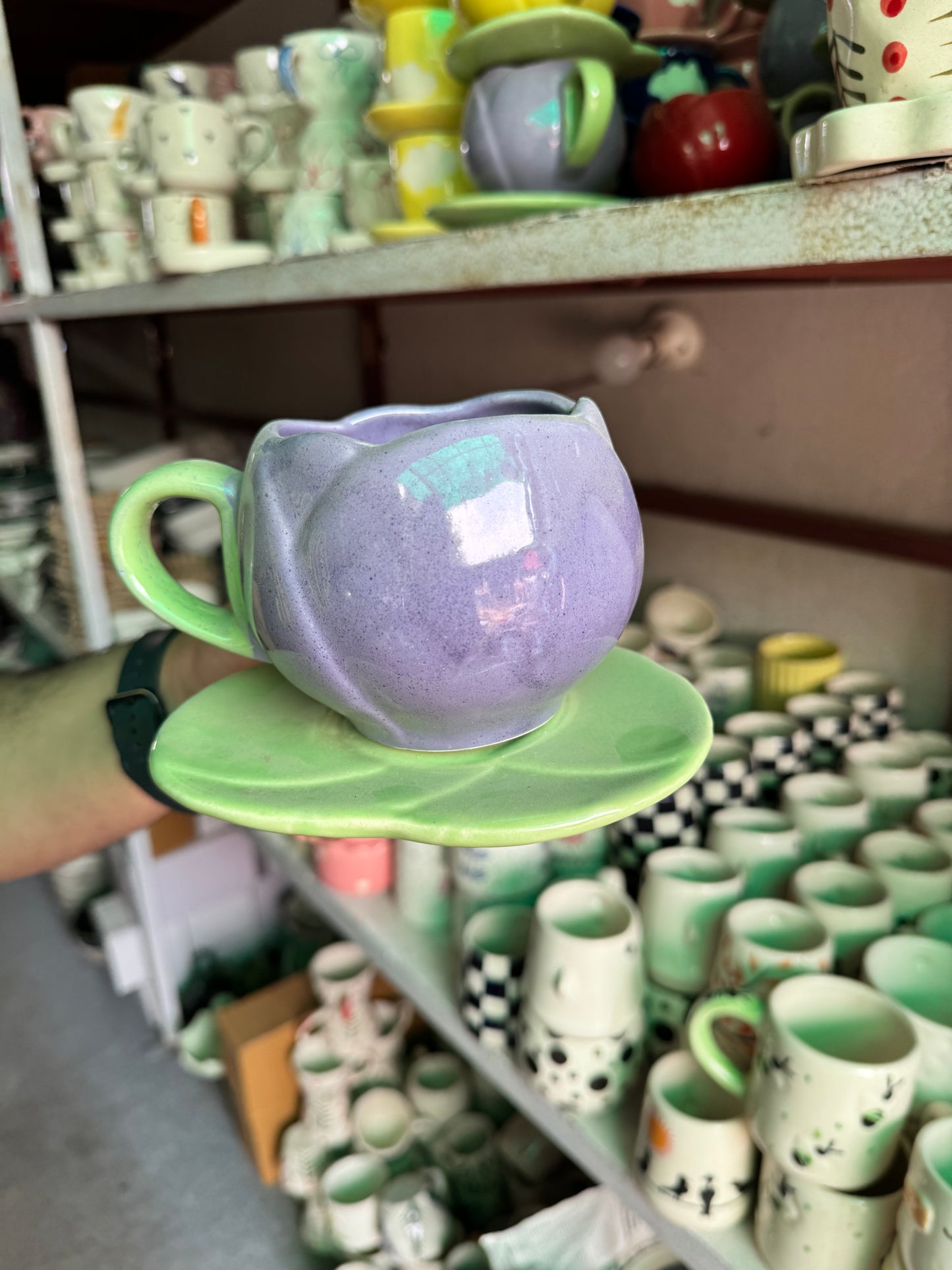 Classy Tulip Mug with Saucer
