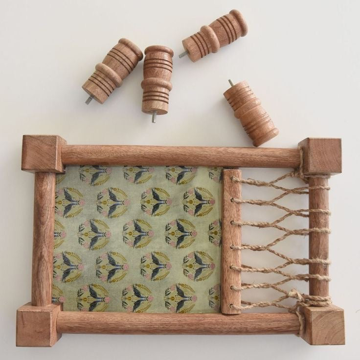 Wooden Khatiya/Cot Platter cum Serving Tray