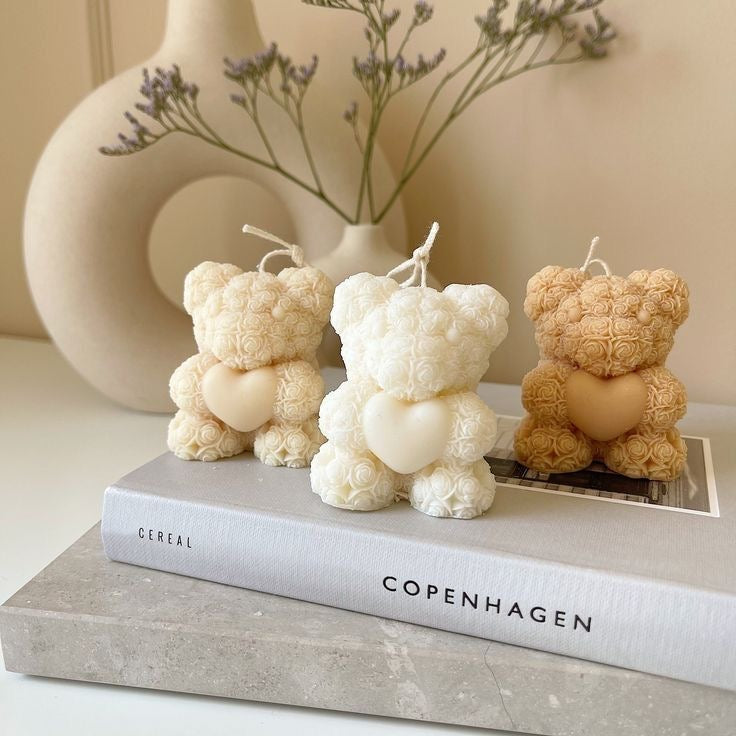 Decorative Cute Teddy Candles
