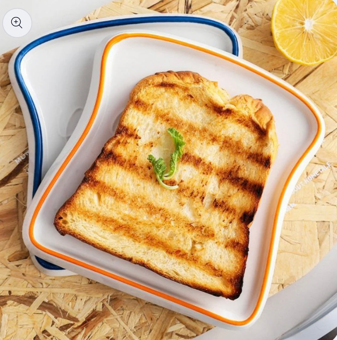 Cute Bread Shaped Tray