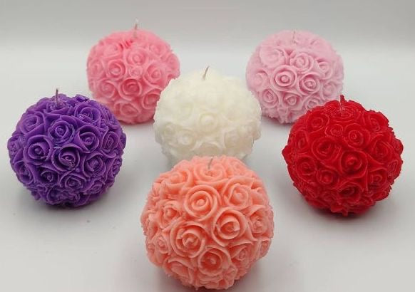 Rose Ball Candle
