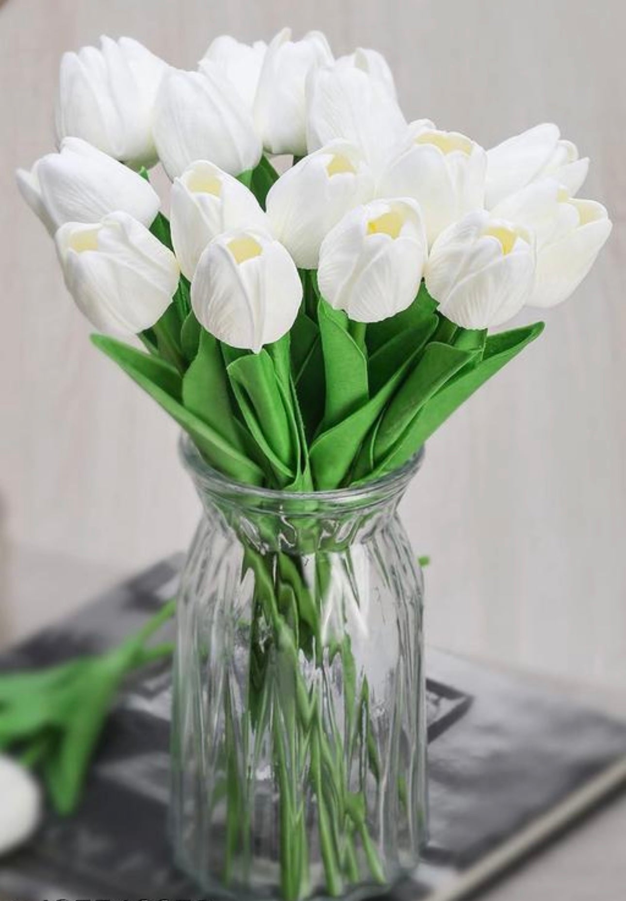 Artificial White Tulips Sticks