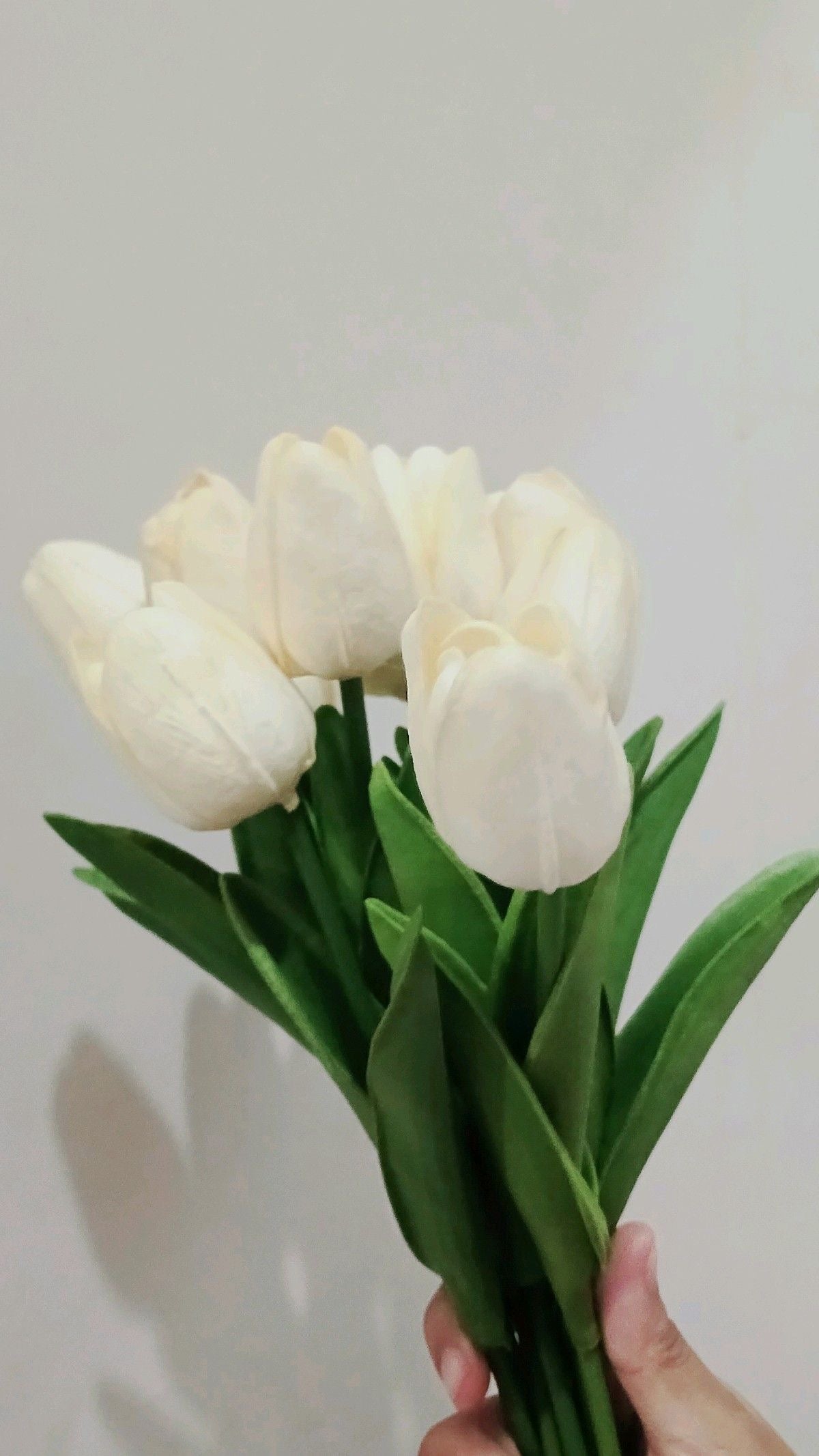 Artificial White Tulips Sticks