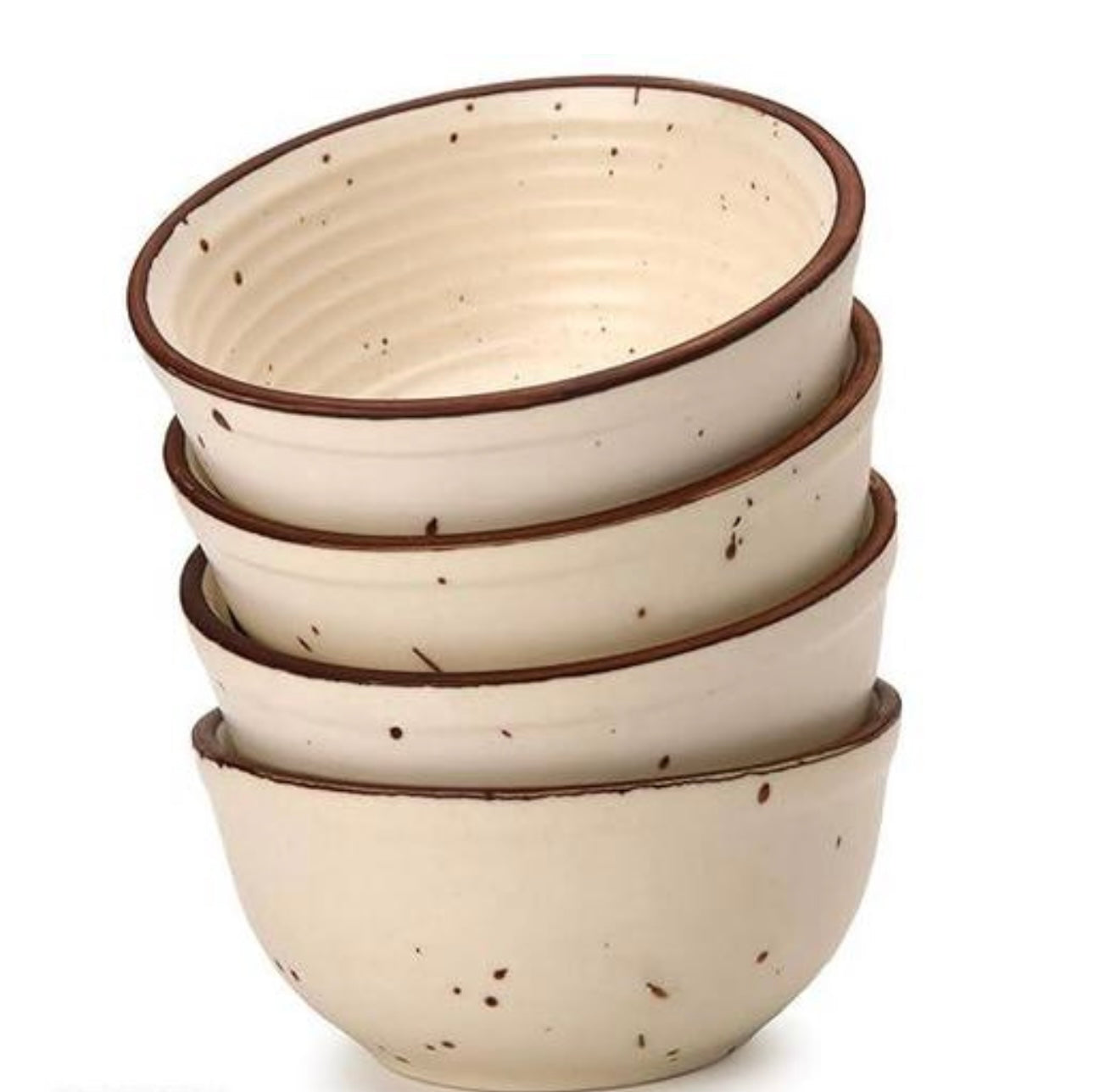 Stoneware Ceramic Bowls - Set of 4