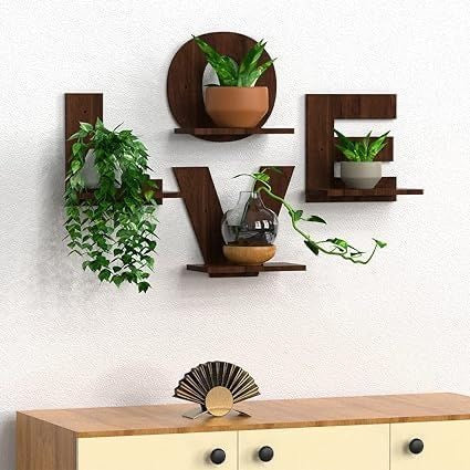 “LOVE” Design Multipurpose Wall Shelves Plant Stands