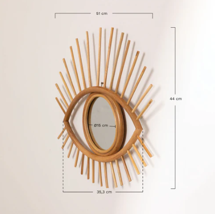 Bamboo Eye Wall Mirror