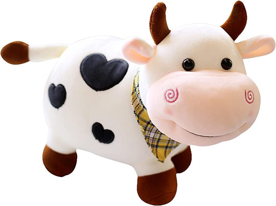 Cute Plush Smiling Cow Stuffed Soft Toy