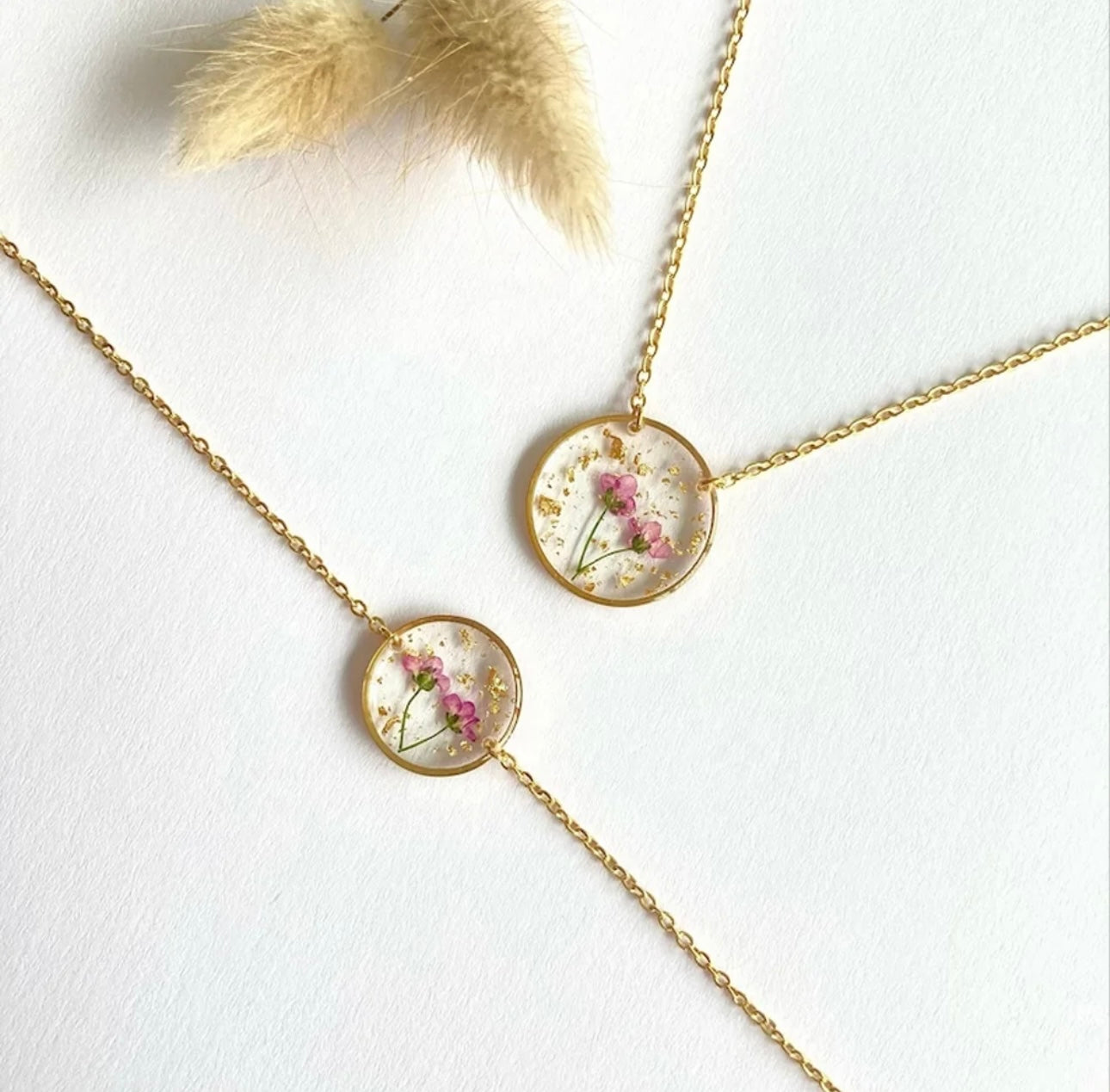 Petite Bracelet with Real Flower