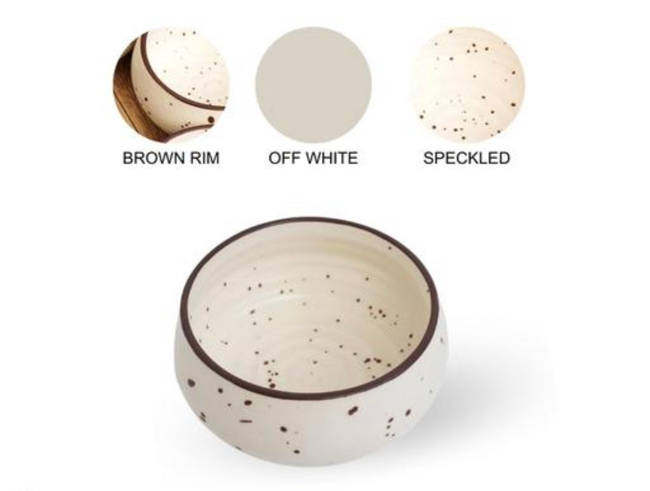 Elegant Stoneware Ceramic Bowls Set