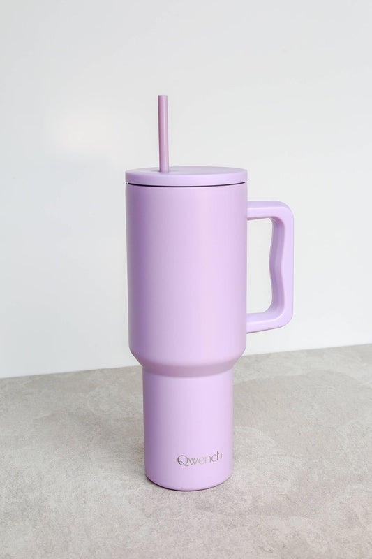 Stanley Mug Imitation Tumbler with Straw & Lid (Lavender)