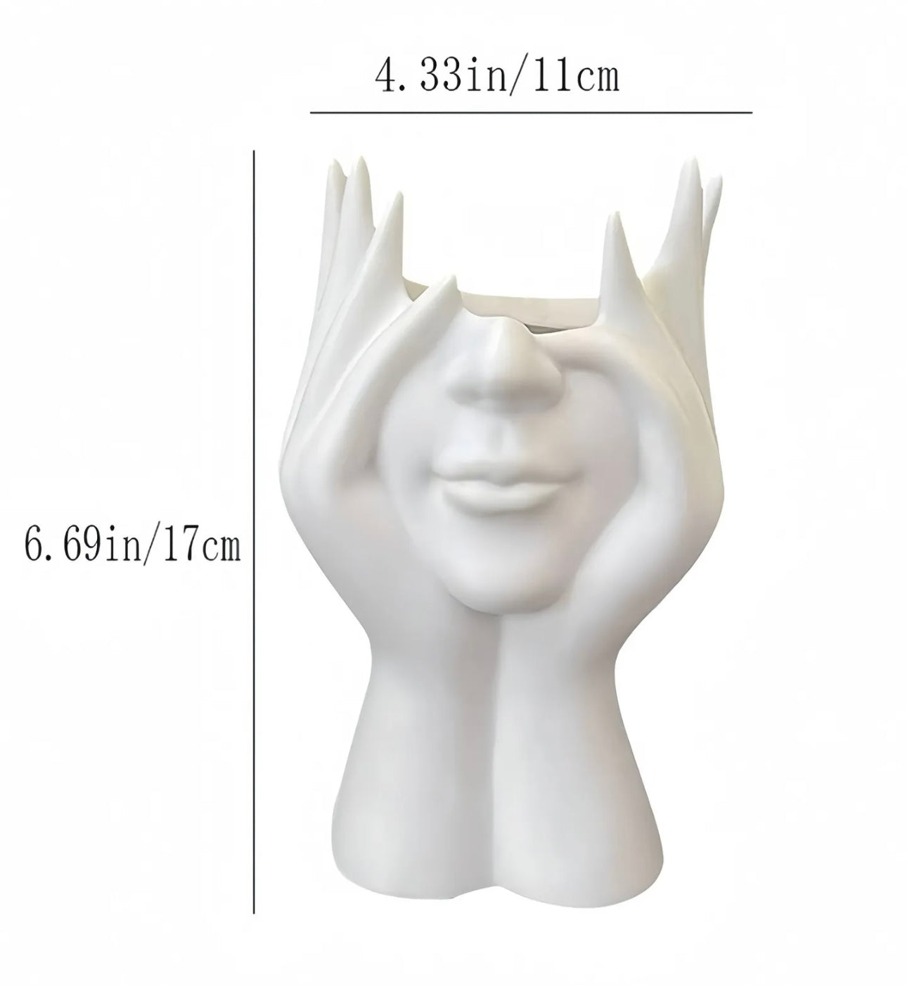 Unique Half Face Makeup Brush Holder/Vase