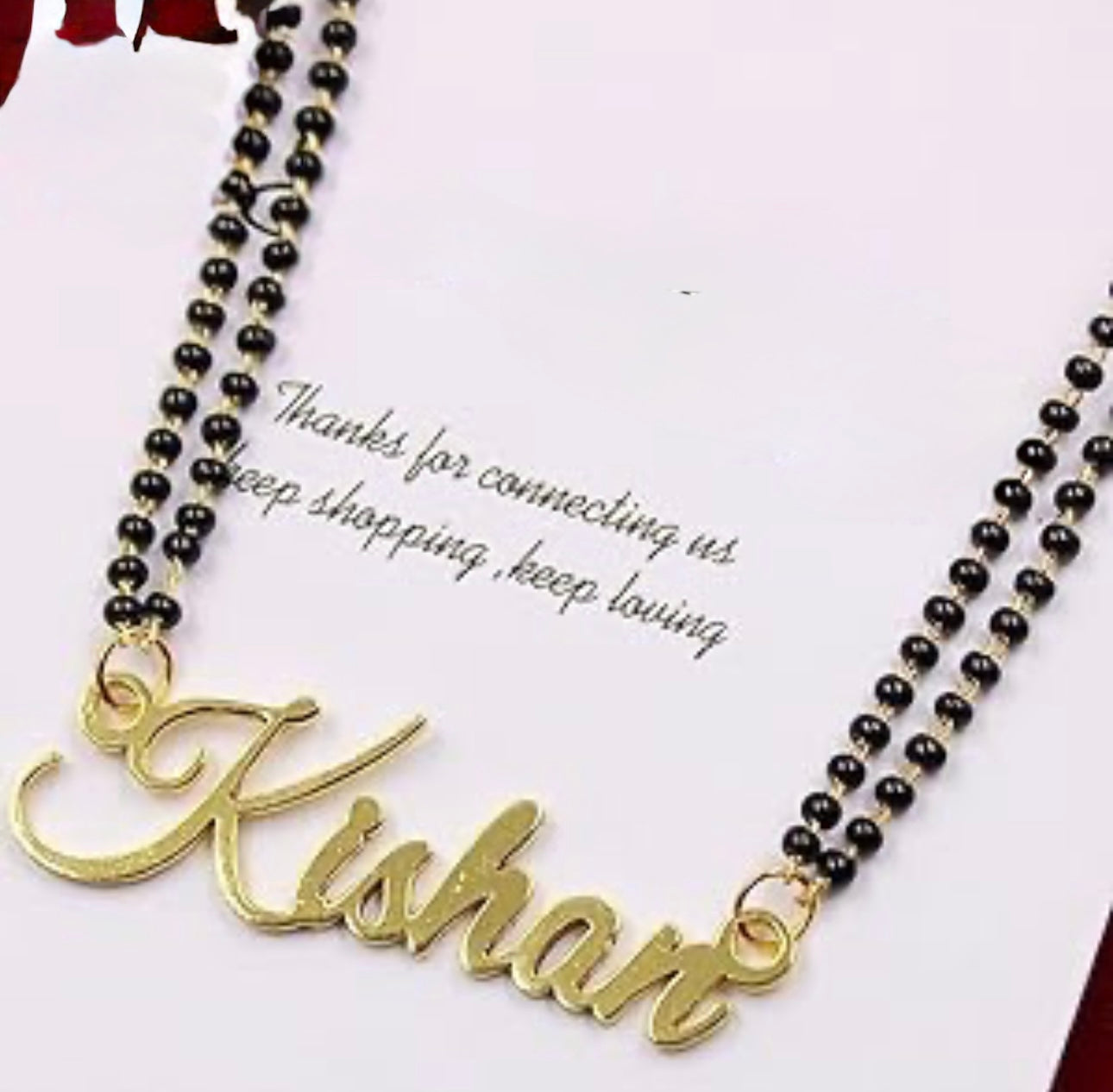 Exclusive Husband Name Personalised Mangalsutra