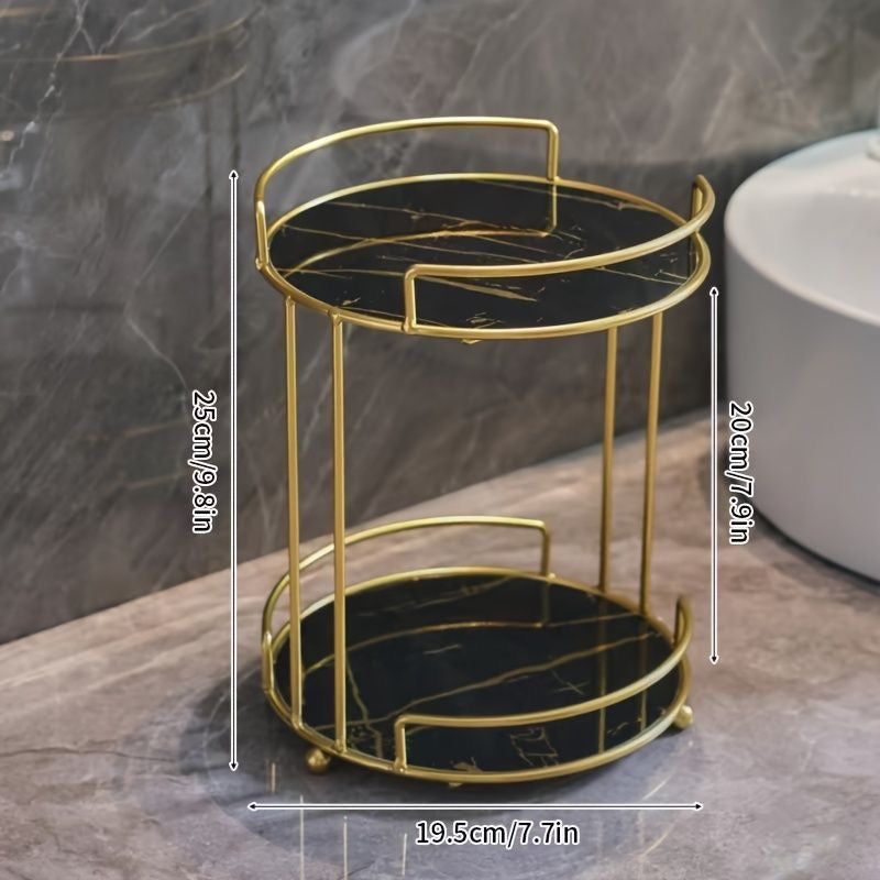 Double Decker Multipurpose Marble Stand