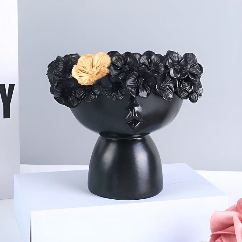 Half Face Succulent Planter