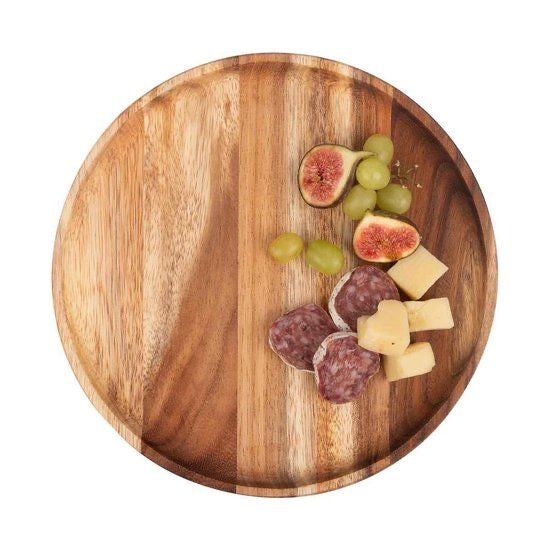 Multipurpose Wooden Round Serving Platter