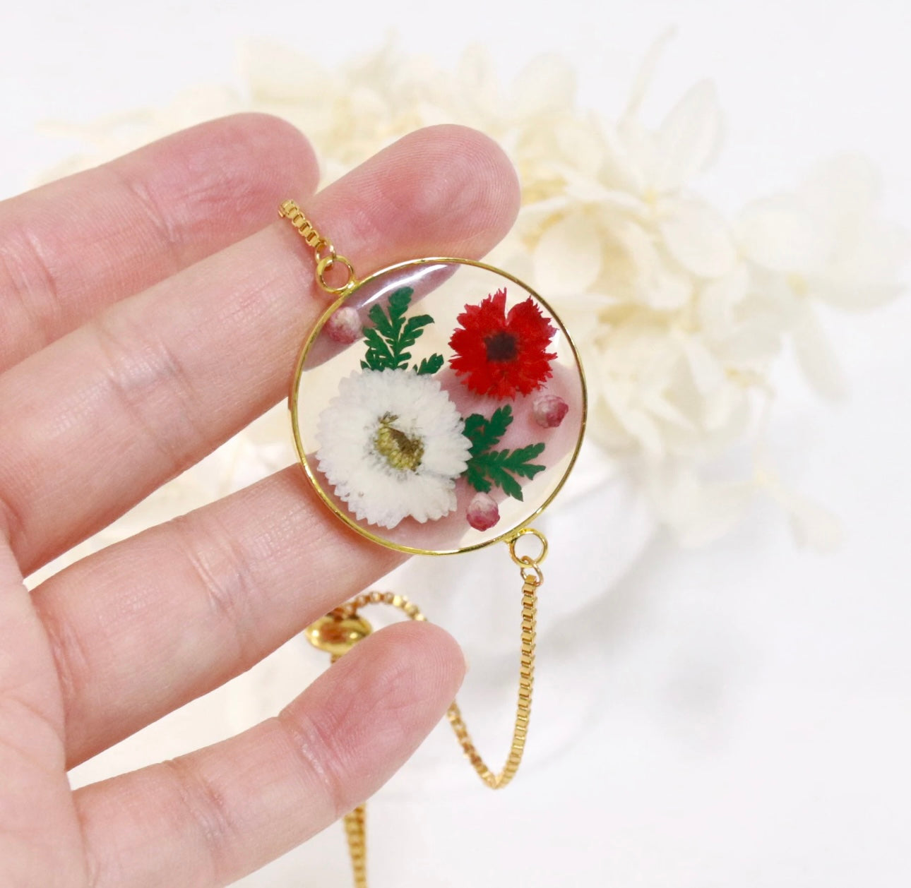 Daisy Eternal Real Flower Bracelet