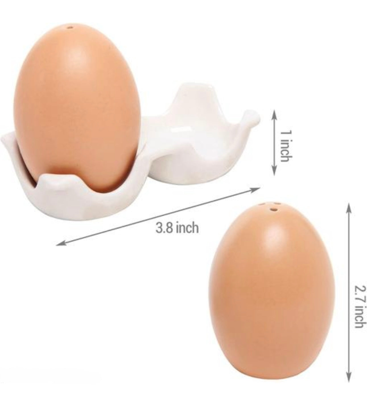 Ceramic Eggs Design Salt & Pepper Shaker Set