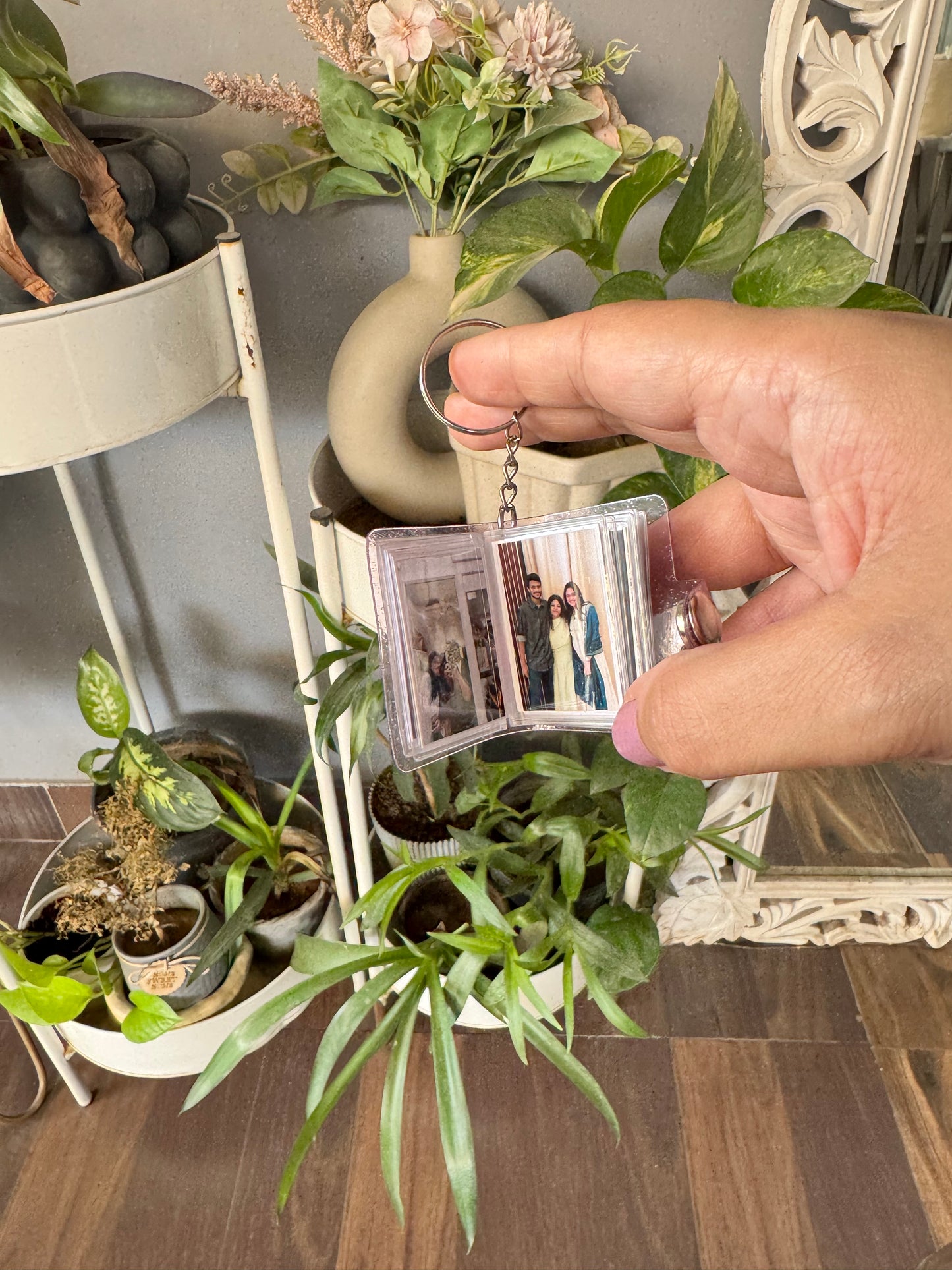 Personalised Mini Scrapbook Photo Album Keychain (with 16 Photos)