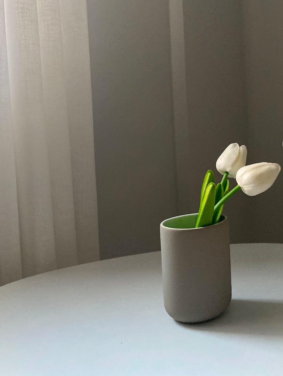 Artificial White Tulips Sticks