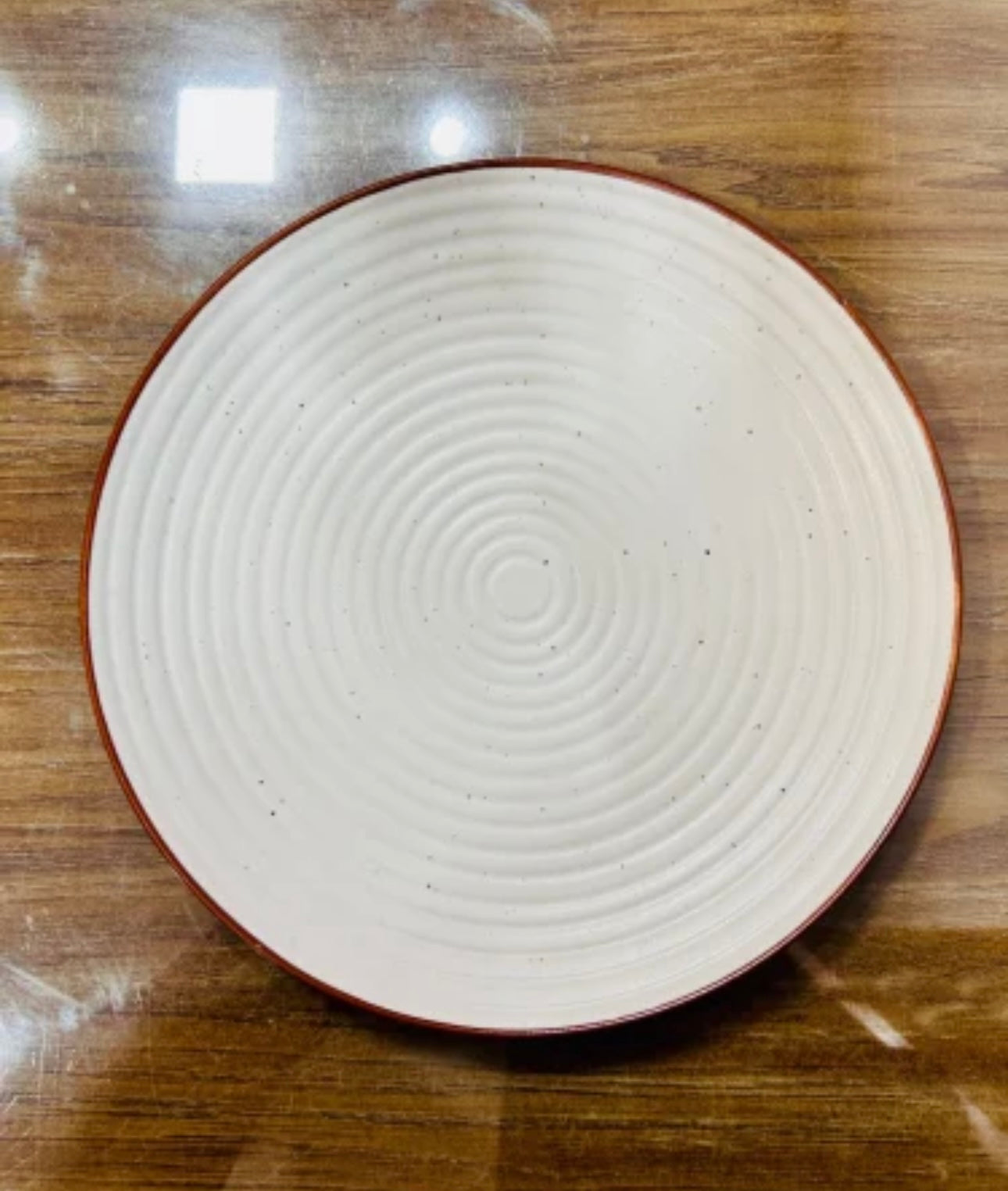 Handcrafted Stoneware Ceramic Large Dinner Plates - Set of 2