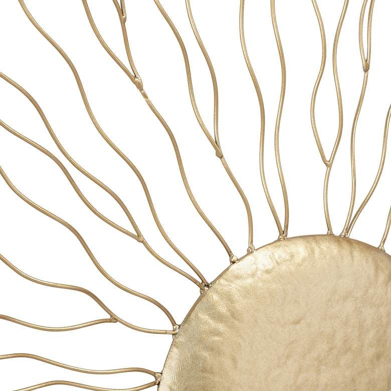 Contemporary Gold Wire Metal Wall Art
