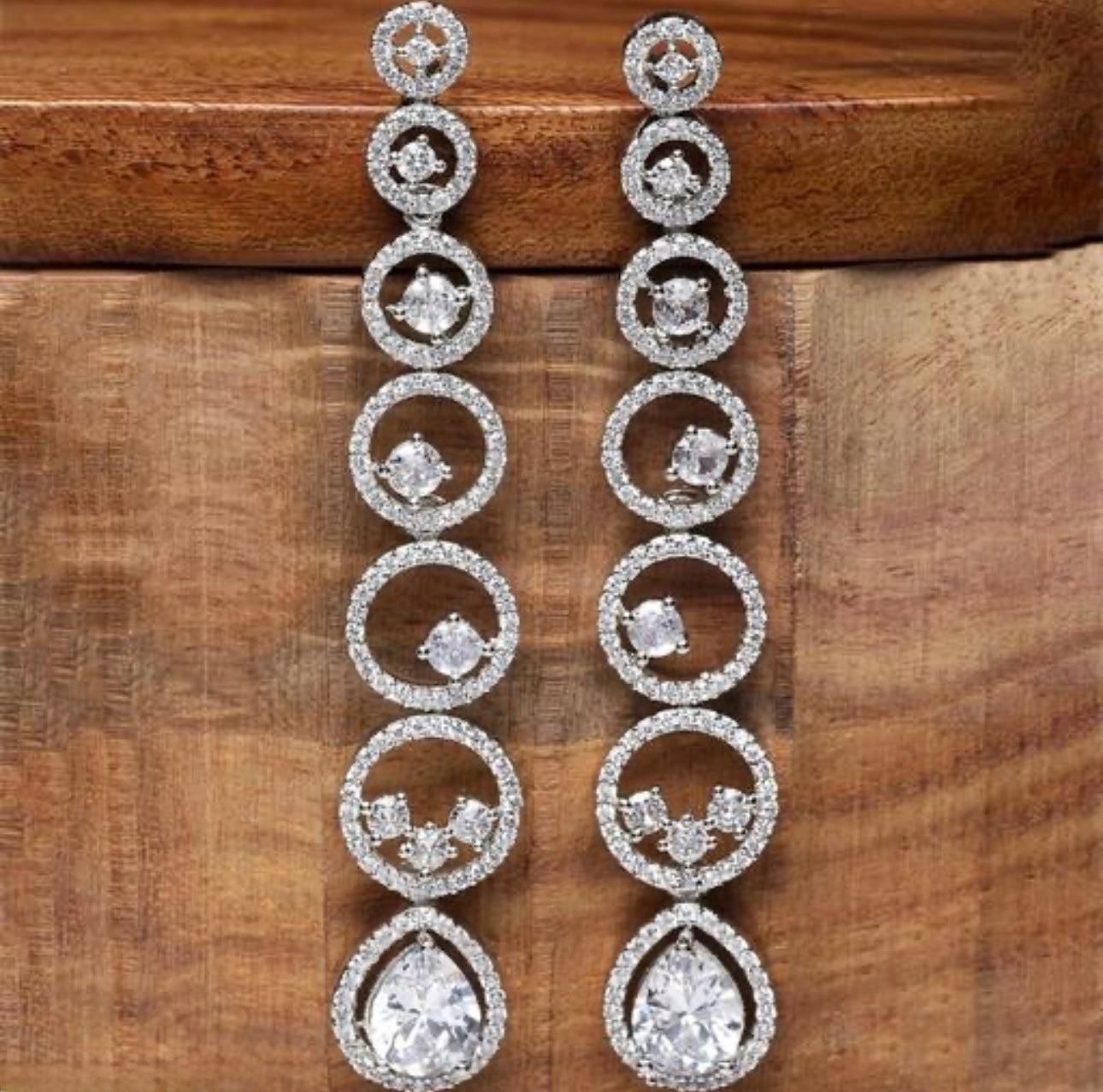 Statement Drop Stud Earrings