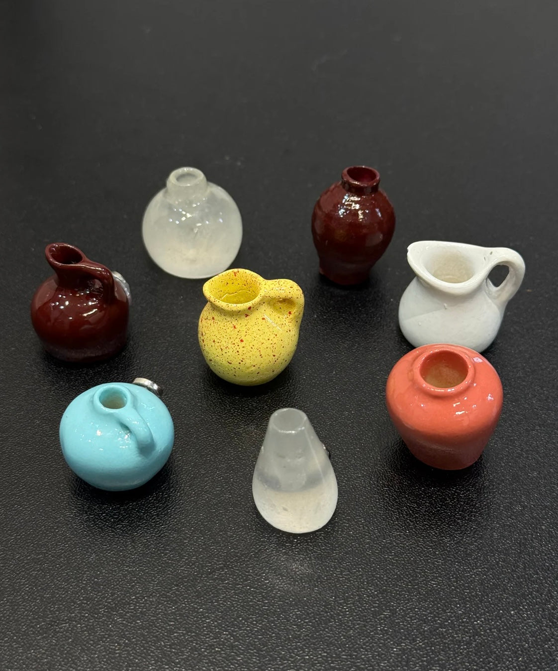 Cute Miniature Vase with Magnets (Only Pots, Flowers not included)