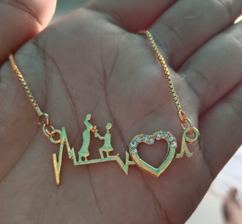 18K Gold-plated Couple Design Proposal Pendant