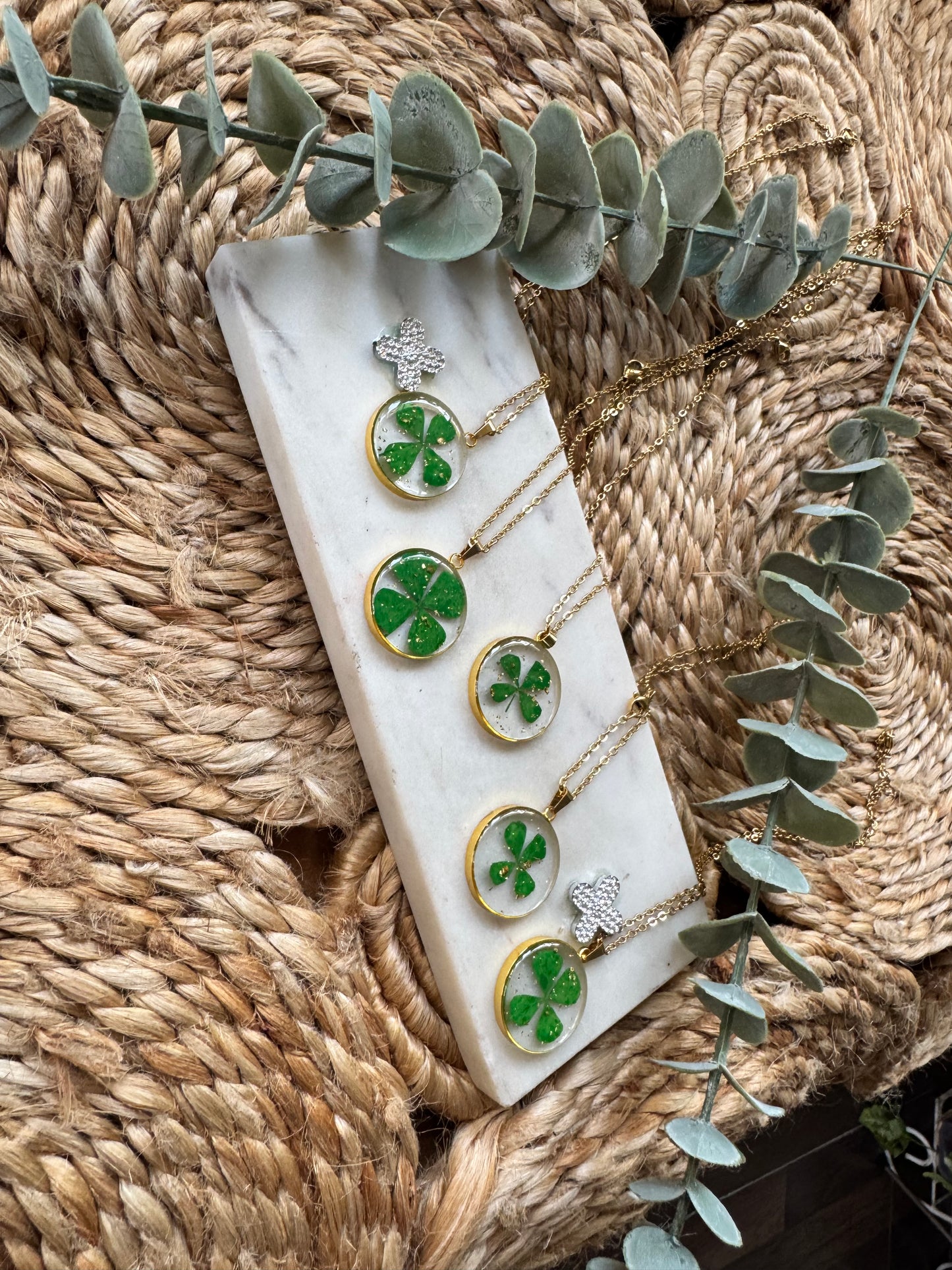Exquisite Real Pressed Flower Pendants