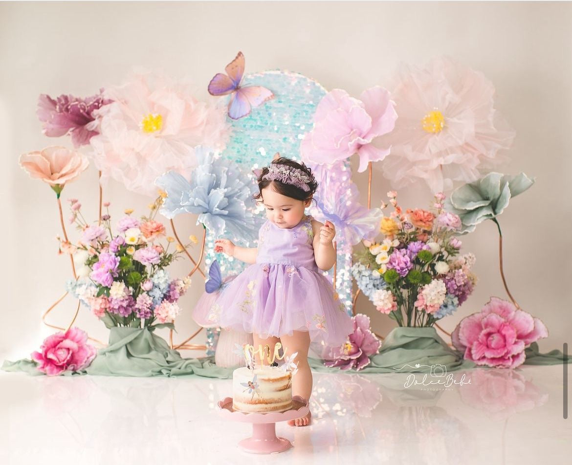 Organza Fabric Flowers (without Stand)