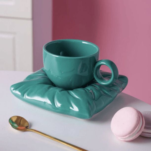 Pinterest Pillow Mug & Saucer Set