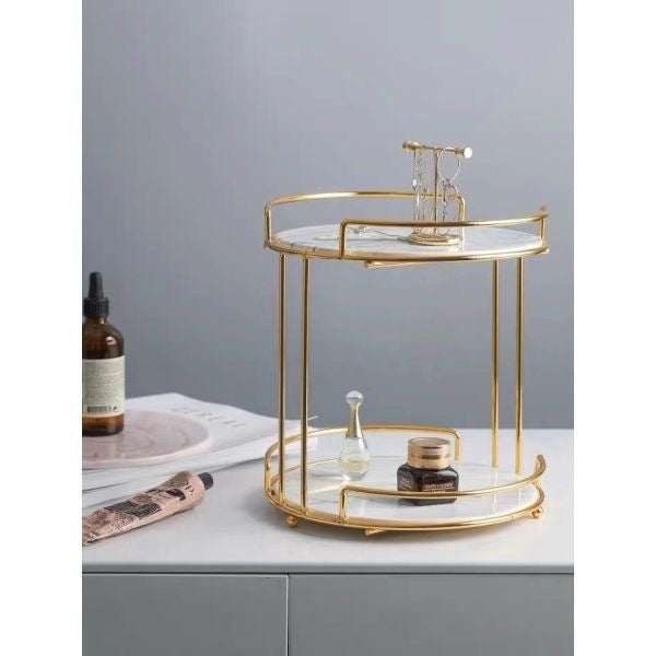 Double Decker Multipurpose Marble Stand
