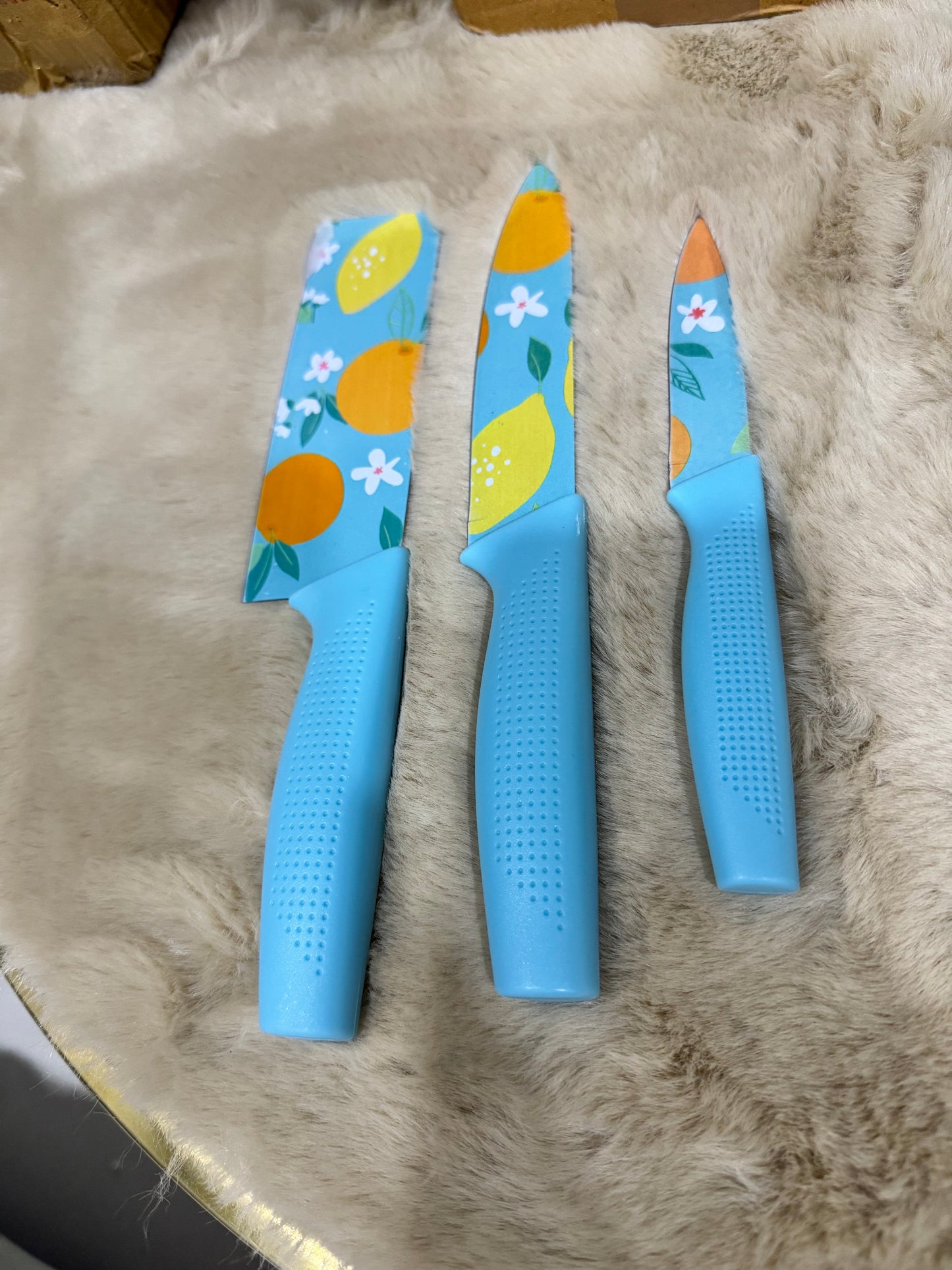 Color Pop Stainless Steel Professional Knife - Set of 3