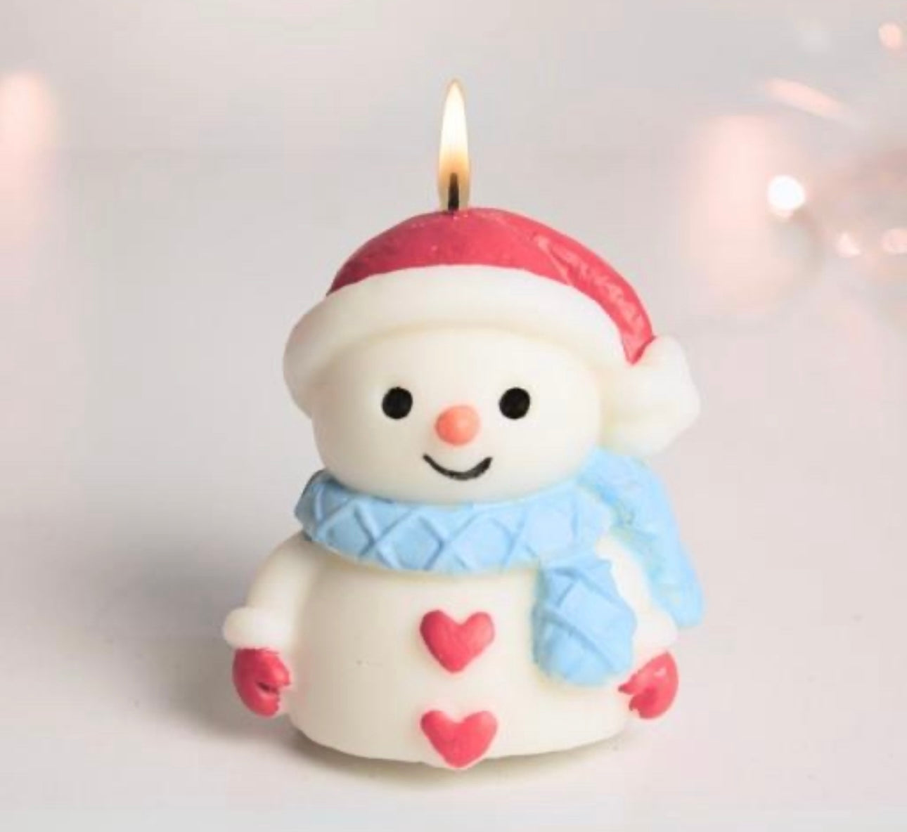 Cute Snowman Candle