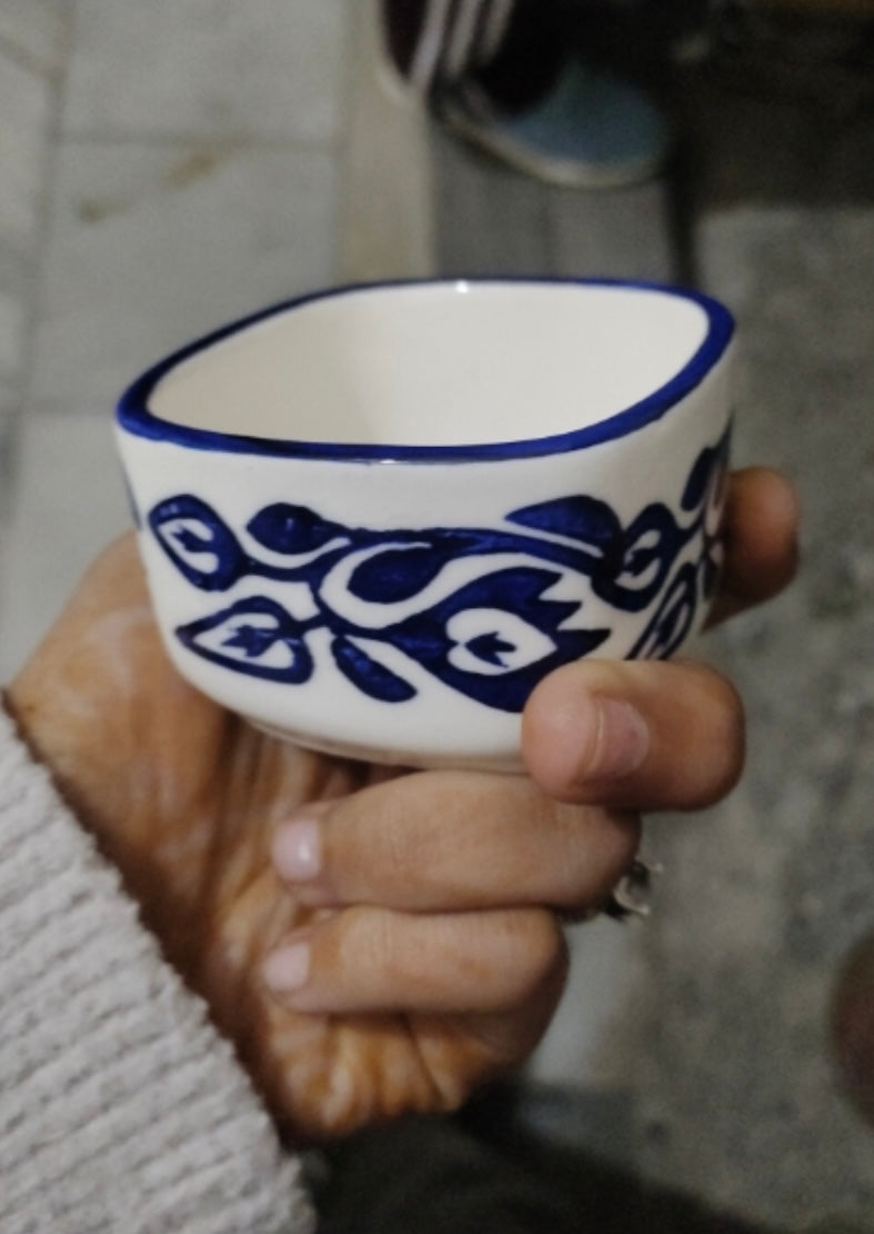 Moroccon Art Design Small Dip/Chutney Bowls - Set of 4