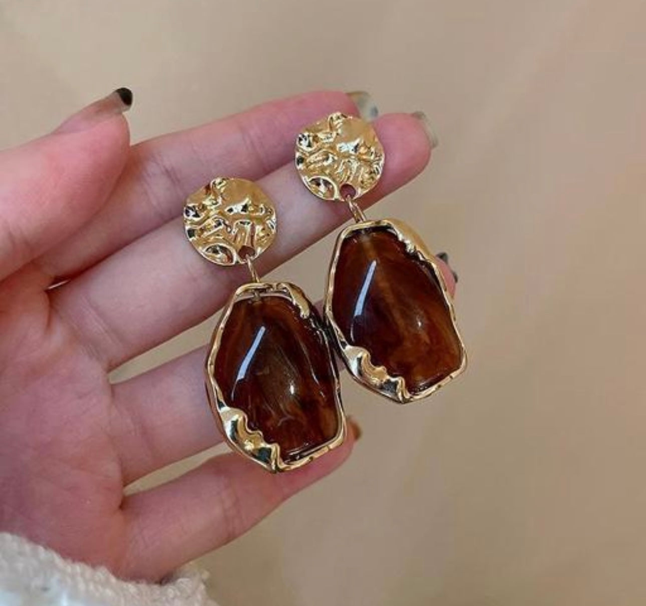 Classic Bold Geometric Drop Statement Earrings