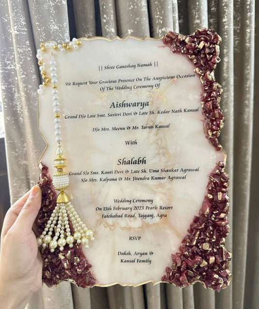 Customised Wedding Invitation Card