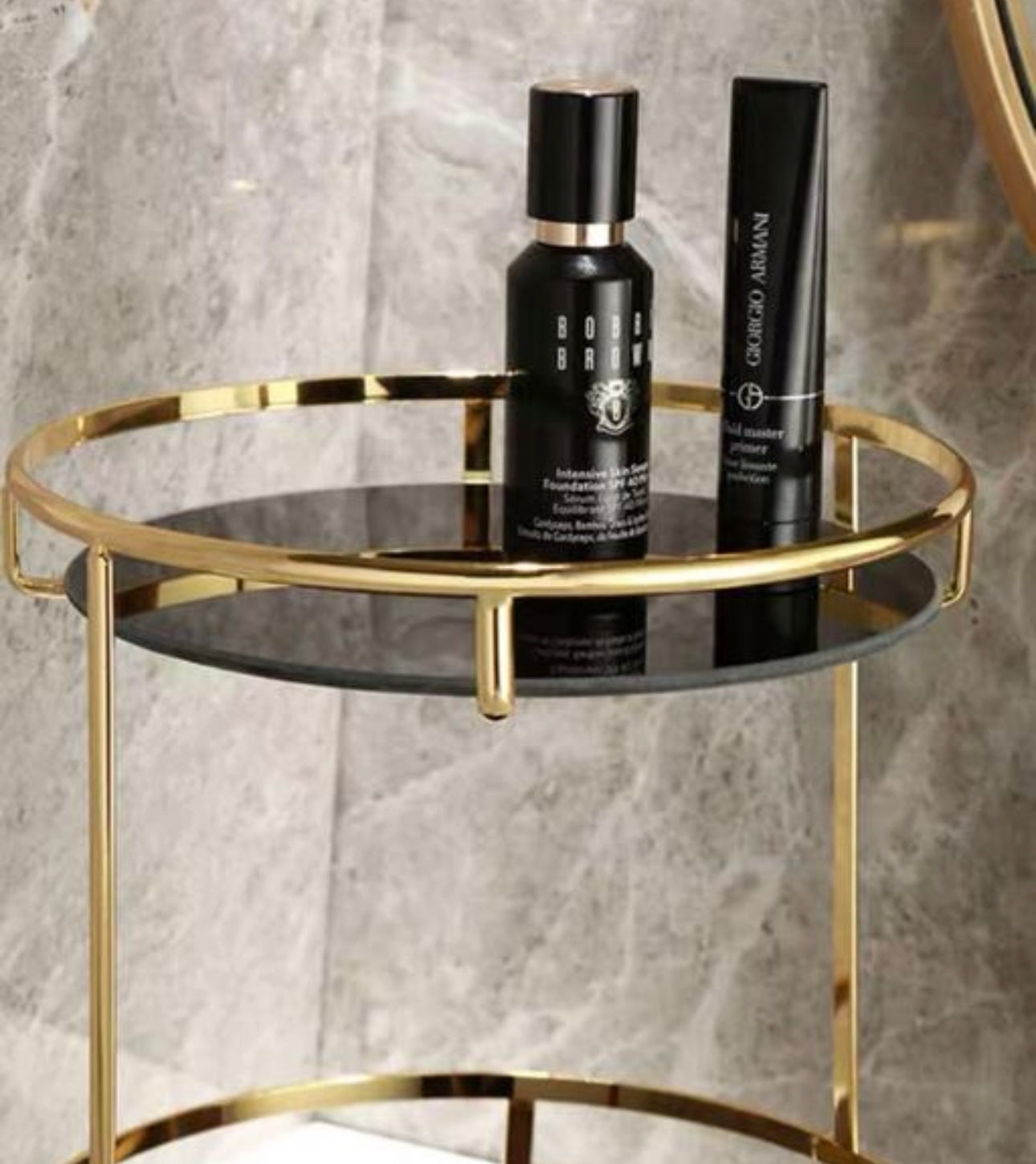 Double Decker Multipurpose Marble Stand
