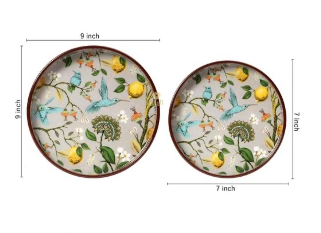 Wood Serving Tray - Set of 2