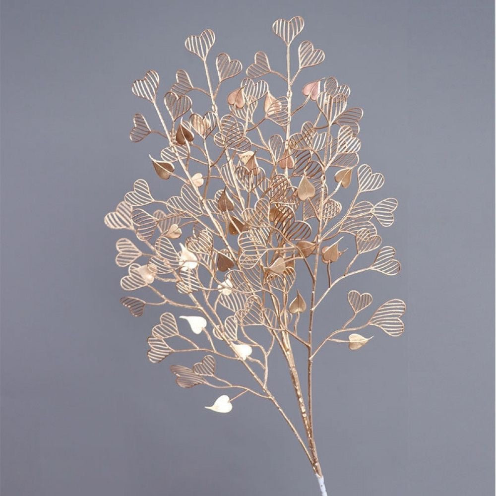 Premium Gold Heart Leaf - Set of 4